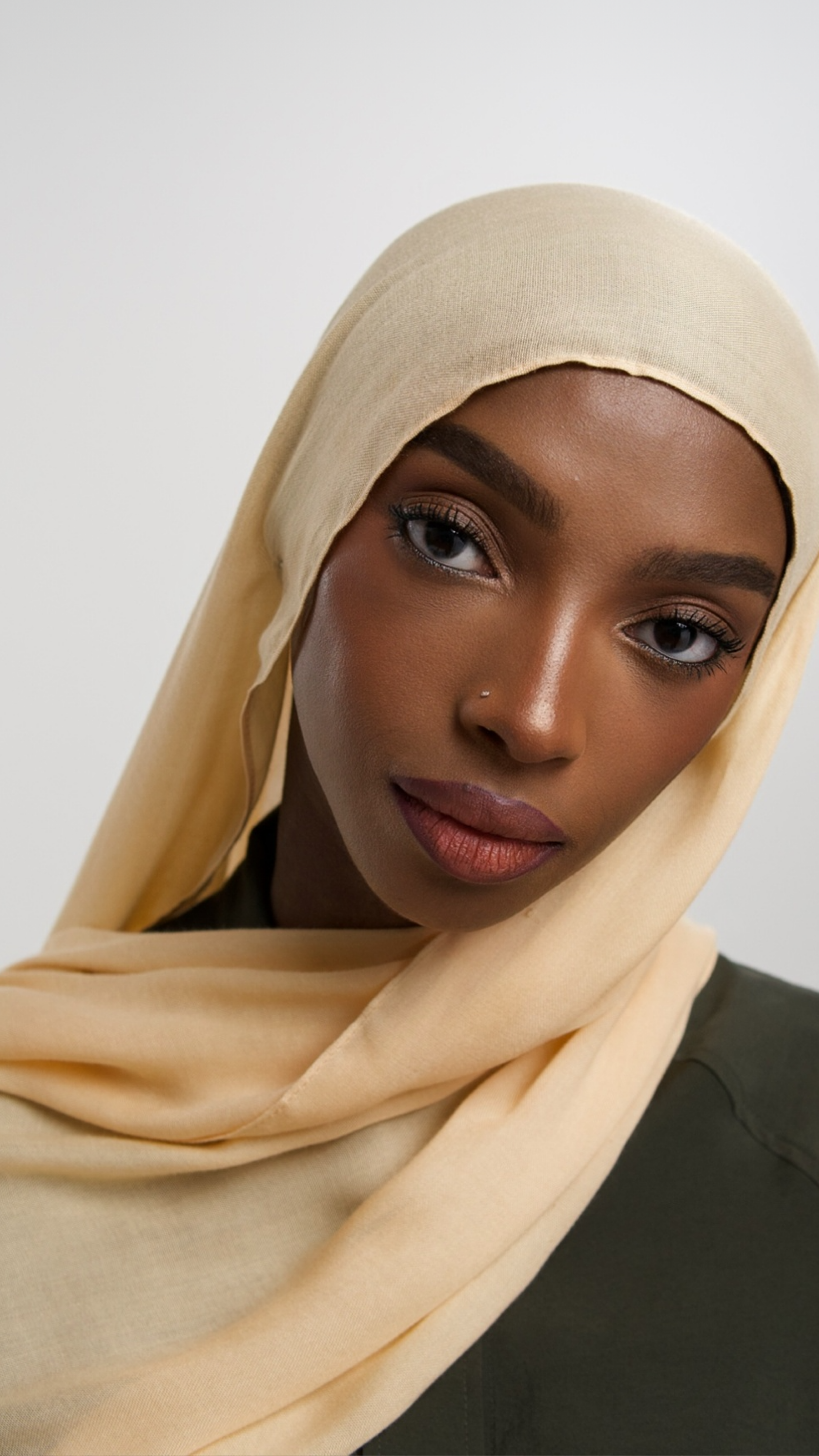 Hijab Jaune Pastel
