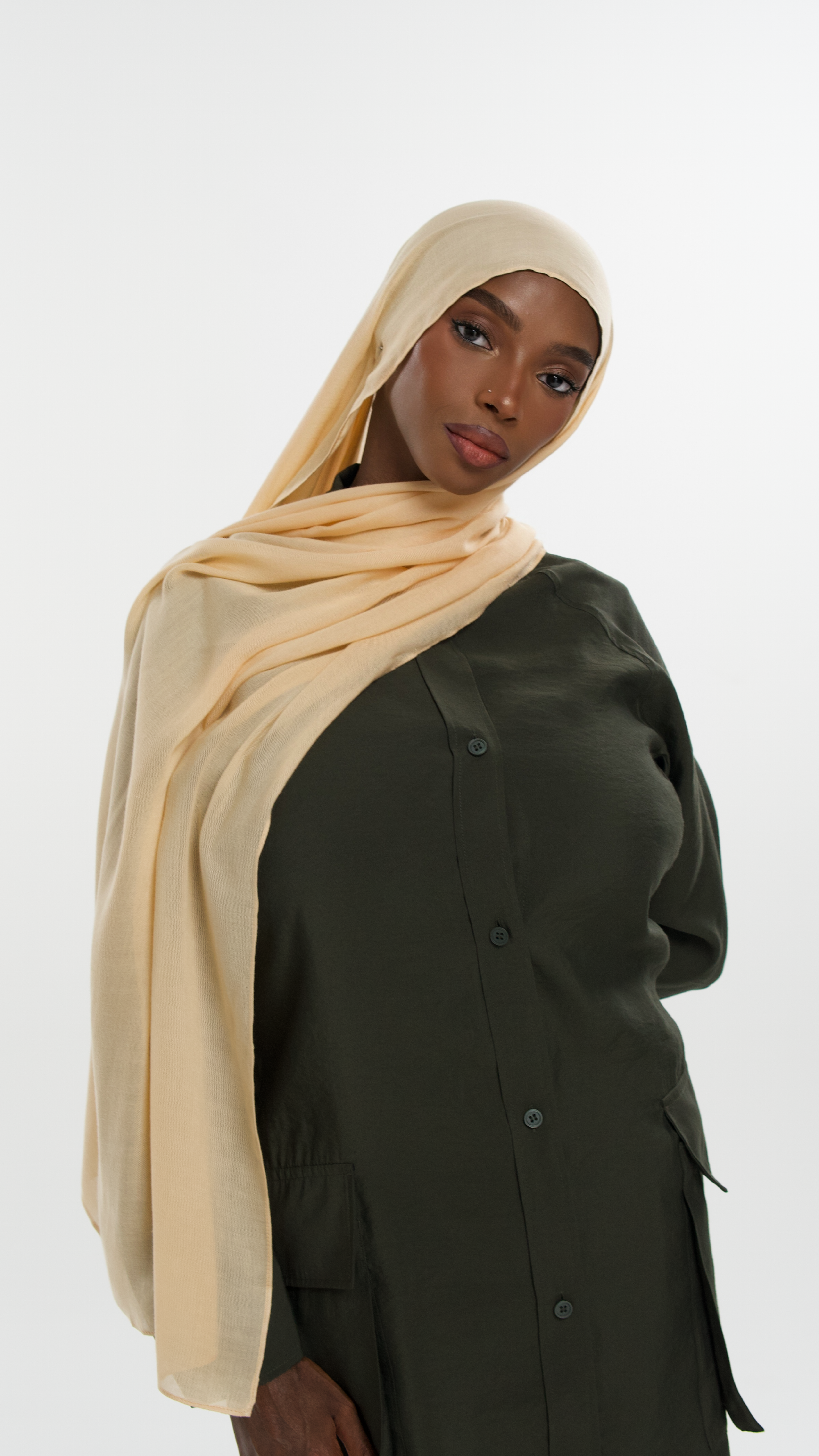 Hijab Jaune Pastel